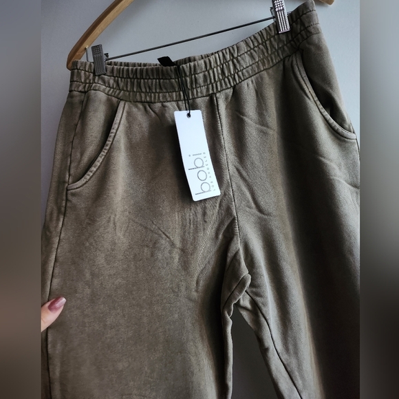 NWT Revolv BOBI Los Angeles |Pocket Lounge Pant In Olive Green Size L - Picture 6 of 7
